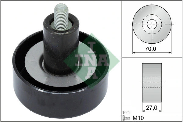 Deflection/Guide Pulley, V-ribbed belt